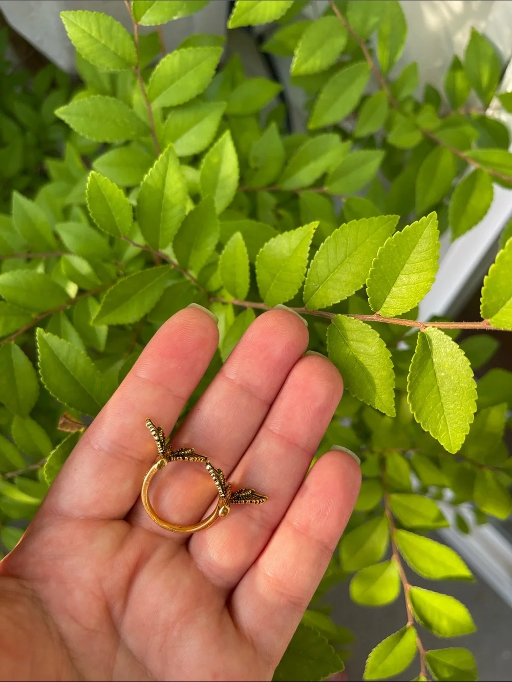 NEW! Retro Open Gold Winged Ring. Lucky Ring. Bird Free symbol ring 🕊️